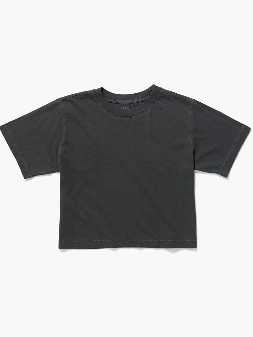 Relaxed Crop Tee, dark grey - Picture 4 of 9